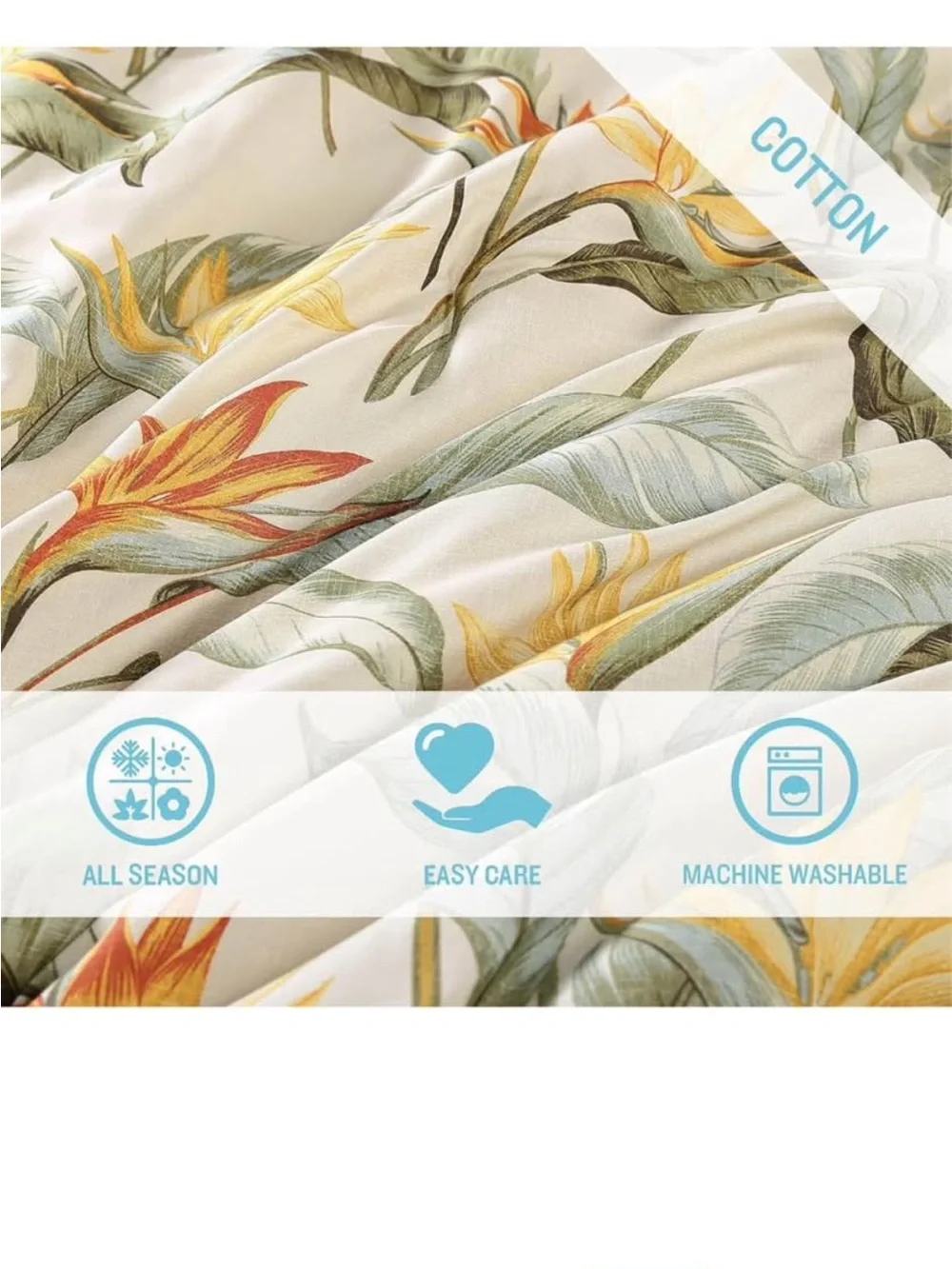 Tommy Bahama - Queen Comforter Only, Reversible Cotton Bedding